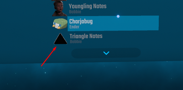 Showing note preview ingame