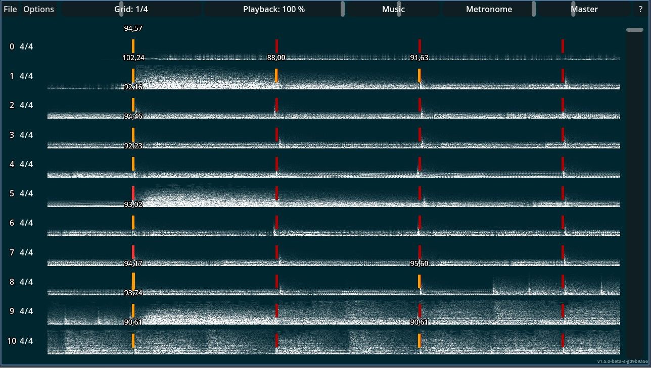 A fully timed section in Tempora